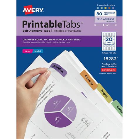 Avery Printable Tabs